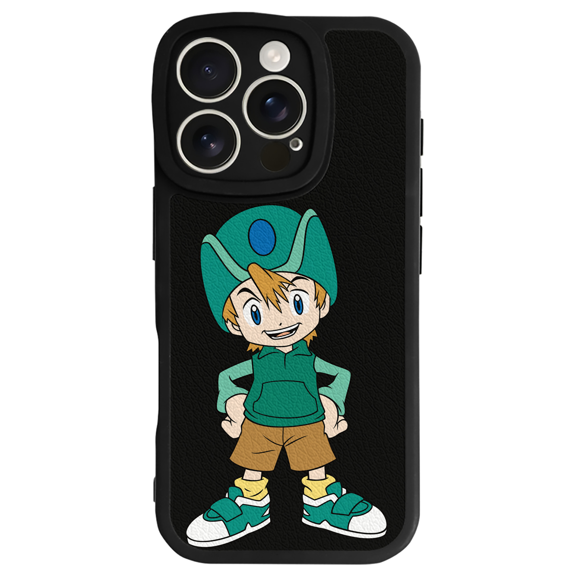 （画像用） Digimon デジタルモンスター/デジモン 【iPhone 16シリーズ対応】シリコンスマホケース（レザー調） 材質：シリコン